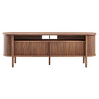 Modway Cadence 71" Curved TV Stand - Walnut-9
