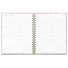Orange Circle Studio Birds & Blooms Extra-Large Spiral Weekly/Monthly Planner -  8.5" x 11" - Assorted Colours - Bilingual-Features previous and next month reference