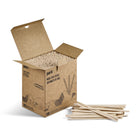 Perk Wooden Stir Sticks - 1000 Pack-Unwrapped single-use, recyclable coffee stir sticks