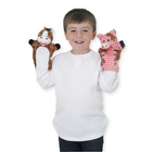 Melissa & Doug Farm Friends Hand Puppets - Set of 4-6