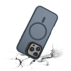 TUFF8 iPhone 16 Pro GlideGuard Mag Rugged Case - Midnight Blue-MagSafe Compatible: The MagSafe TUFF8 Cases are built with strong magnets for secure alignment with any MagSafe and wireless charger for faster and easier charging