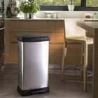 Curver Deco Bin - 50L - Black/Silver-50L
