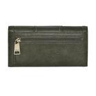 Roots Ladies Pocket Clutch Wallet - Olive-Exterior Slot Pocket