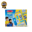 Melissa & Doug Barber Shop Pretend Play Set Shaving Toy - Ages 3+-Get or give a “traditional” shave with the soft-bristled shaving brush and squishy shaving soap insert in a tub with lid, or a “modern” shave with pump can, trimmer, and rolling razor for a “smooth” finish