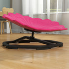 Qaba Flower-Shaped Kids Swivel Chair for Training Body Coordination - Pink-A non-slip base provides safety and stability during use 
