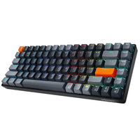 Adesso EasyTouch 1000 RGB Mechanical Keyboard – Wireless/Wired/Bluetooth, QMK/VIA, Hot-Swap Red Switches, USB-C, 84-Key-Tri-Mode Connectivity: Switch between Wired USB-C, Bluetooth 5.0, and 2.4GHz Wireless for ultimate device compatibility