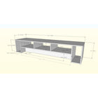 Nexera Rustik 72" TV Stand - Natural Maple-Easy wire access and optimal air flow
