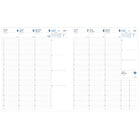 Quo Vadis Quarter Weekly Planner - 24 cm W x 30 cm H - Roma Assorted Colours - Bilingual-Roma: Navy, Dark Green