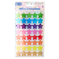 Merangue Sticker Pack - Glitter Stars - 320 Stickers/Pack-Includes 8 sheets of colourful Glitter Stars stickers (320 Stickers/Pack)