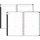 AT-A-GLANCE 2026-2027 Signature Weekly/Monthly Academic Planner - 8-1/2" H x 5-3/8" W - Black - Bilingual-Twin coil binding