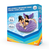 Danaplay Inflatable Mermaid Ring-Enchanting Mermaid Design: A playful, mermaid-inspired float that adds a magical touch to water play