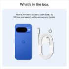 Google Pixel 10 - 256 GB - Indigo - Bell and Virgin Plus-The Pixel 10 battery can last over 24 hours - up to 100 hours with Extreme Battery Saver - and charge to 55% in about 30 minutes. Plus, it has Pixelsnap magnetic technology for effortless wireless charging that snaps into place