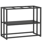 PawHut 40 Gallon Fish Aquarium Stand with Storage Shelf-Heavy duty Q235B steel frame provides exceptional stability for heavy aquatic setups
