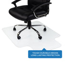 Mount-It! Carpet Chair Mat with Lip - 35.5" x 47" - Clear Vinyl-Ideal for home, office, or bedroom