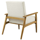 Modway Jensen Boucle Fabric Accent Chair - Ivory-Assembly Required