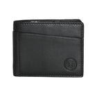 Club Rochelier Men's Slim Wallet with Zippered Pocket - Black-Bi-fold design