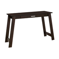 Monarch Specialties 7190 42" Computer Desk - Espresso With A Storage Drawer-A stylish and functional contemporary computer desk, finished on all sides in a smooth dark brown laminate, perfect for a small home office.