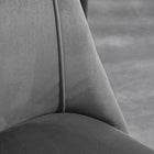 HOMCOM Dining Chairs in Velvet Accent - Dark Grey - Set of 4-Colour: Dark Grey