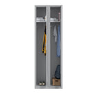 Ceha RH Series 1-Tier Locker with Louver Vents and Recessed handle - Bank of 2 - Light Grey-Flexible storage solutions to fit your space and organizational needs