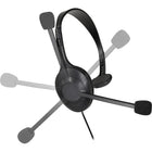 Audio-Technica ATH-101USB Single-Ear USB Computer Headset - Black-USB Type-A output (with USB Type-C adapter) for plug-and-play connectivity