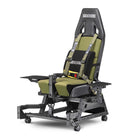 Next Level Racing NLR-S039 Boeing Military Edition Flight Seat Pro-Features a center HOTAS mounting pole with height and angle adjustment, compatible with major brands, Flight plates compatible with a wide range of throttles and HOTAS peripherals