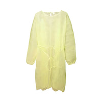 Primed AAMI Level 3 Poly-Coated Overhead Gown - Yellow - Box of 100-Yellow, unisex