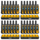 Dewalt Heavy Duty DXFRS800 Radio 24-Piece Set with 4 6-Port Chargers-22 Preset Channels are preset with Privacy codes