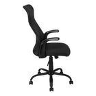Monarch Specialties 7248 Multi-Position Office Chair - Black/Black Fabric-Conforms to BIFMA standards for office furniture