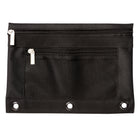 Pep Rally 3 Ring Mesh Pouch - Black-Durable 600D polyester with TPE coating