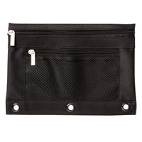 Pep Rally 3 Ring Mesh Pouch - Black-Durable 600D polyester with TPE coating