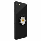 PopSockets PopGrip - White Daisy-Repositionable and sticks to most devices and cases (but may not stick to silicone or waterproof cases)