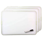 Flipside Two-Sided Aluminum Framed - Magnetic Dry Erase Board with Pen - 12" x 17.5" - 3 Pack-Perfect for use in the classroom, at home, or in the office