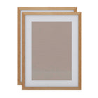 Decent Living Solid Wooden Picture Frame - 18" x 24" - Golden Teak - 2 Pack-Material: 100% Natural Solid Wood (Okan / Teak)