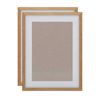 Decent Living Solid Wooden Picture Frame - 18" x 24" - Golden Teak - 2 Pack-Material: 100% Natural Solid Wood (Okan / Teak)