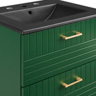 Modway Daybreak 24" Bathroom Vanity - Green/Black-Assembly Required