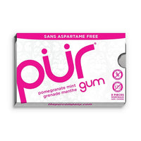 PUR Gum Pomegranate Mint - 9 Piece Blister Pack-Pomegranate Mint Gum