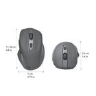 BlueDiamond Track Comfort Wireless Mouse - Grey-Lifetime Limited Manufacturer Warranty