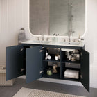 Modway Bryn 48" Wall-Mount Double Sink Bathroom Vanity - Grey/White-Wall-Mount Design