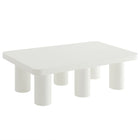 Modway Cleo 54" Rectangular Coffee Table - White-Assembly Required