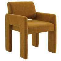 Modway Daven Fabric Upholstered Dining Chair - Copper-Versatile Dining Armchair
