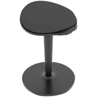 HOMCOM Standing Ergonomic Wobble Chair - Adjustable Leaning Stool with Rocking Motion - Black-Wobble design with swivelling and 5-degree tilting, encourages active sitting, improving focus and posture