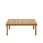 Modway Wren Outdoor Patio Teak Wood Coffee Table - Natural-Assembly Required