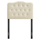 Modway Annabel Premium Linen Blend Twin Headboard - Linen-Dense Foam Padded Headboard
