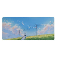 ONEofZERO Large Premium Mouse Pad - Lost in Thought-Tightly Woven Stitched Edges: For enhanced durability and to reduce fraying over time