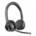 HP Poly Voyager 4320 USB-A Headset with BT700 dongle - Microsoft Teams Certified-Boost your productivity with continuous comfort, up to 24 hours of talk time, and connectivity to multiple devices. Extend your talk time by using the desktop charge stand or by using the headset in the corded USB mode