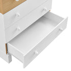 Modway Nolia 6-Drawer Color Block Dresser Chest - Oak White-8