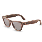 Ray-Ban Meta Skyler Gen 2 AI Glasses - Clear/Brown Transitions Lenses - Shiny Peach Frame-3K Ultra HD for the highest resolution video