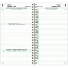 Day-Timer 2027 Daily Planner Refill Wirebound Pocket Size - 3 1/2" x 6 1/2" - English-Soft Day-Timer green borders make these refills properly business-like but pleasing to the eye