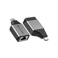 ALOGIC Ultra Mini USB-C to RJ45 Gigabit Ethernet Adapter-Small But Mighty - The device offers unparalleled freedom to grab-and-go for presentations on the road. Weighing under 20g it is unrivalled in terms of size and weight and can hide away in any laptop bag, handbag, or pocket for when you need it without taking up any space. Its tiny size also makes it a convenient way to use an existing USB-C port with a newer computer. The smart off-set design of the adapter also prevents it from restricting access to