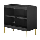 Modway Alchemist 36" Bathroom Vanity Cabinet - Black/Gold-Assembly Required
